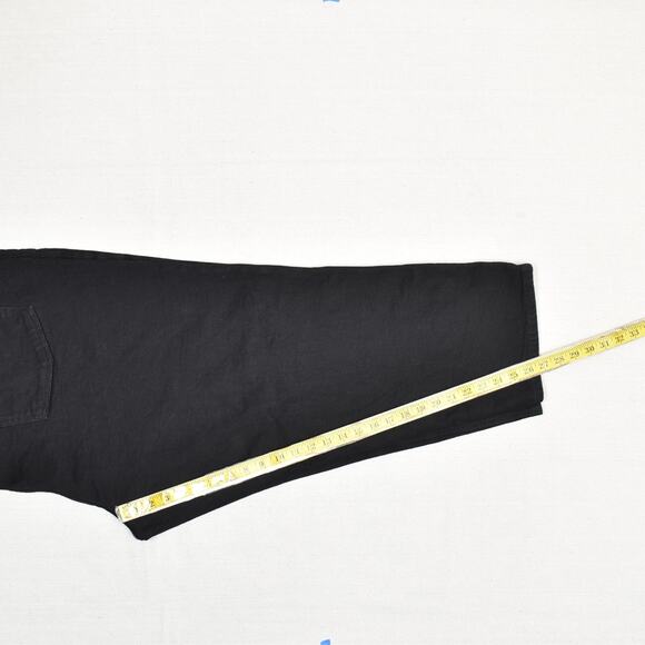 Old Navy Women's Sky Hi Straight Jeans Extra High Rise Zip Cotton Black Size 28 - Picture 5 of 8